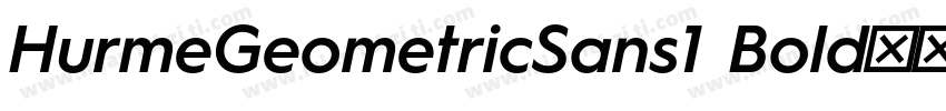 HurmeGeometricSans1 Bold字体字体转换